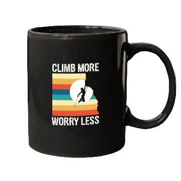 Discover Climbing Mountaineering Climber Mountains Hiking Mugs