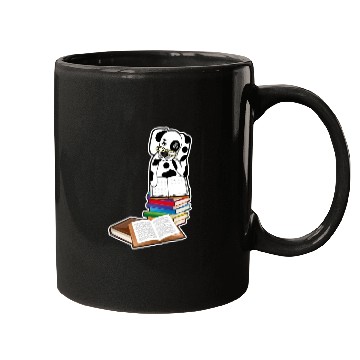 Discover Book Reading Dalmatian Dog Lover Mugs