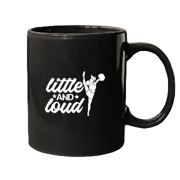 Discover Funny Little And Loud Cheerleading Mugs