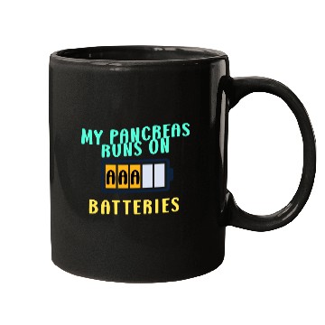 Discover My Pancreas Runs On AAA Batteries Funny Diabetics Mugs
