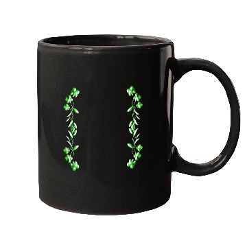 Discover green line dash plant Mugs