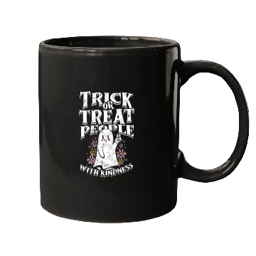 Discover Trick or treat people with kindness - cute ghost Mugs