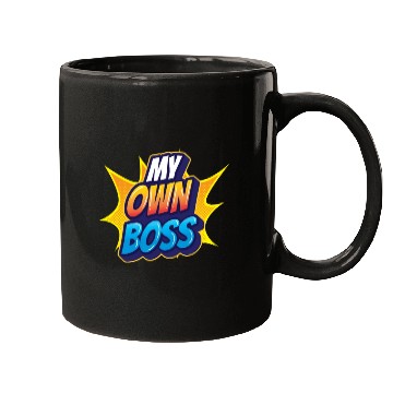 Discover My Own Boss Freelancer Job Work Self Employed Mugs
