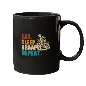 Discover Motorcycle Sleep Braaap Mugs