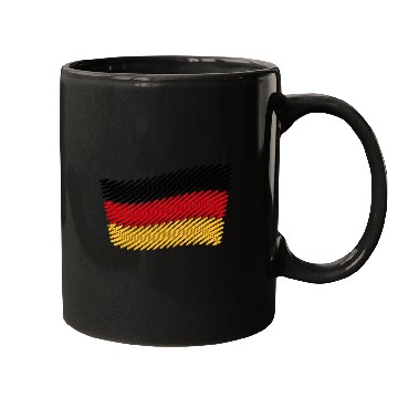 Discover National Flag Of Germany (Scribble) Mugs