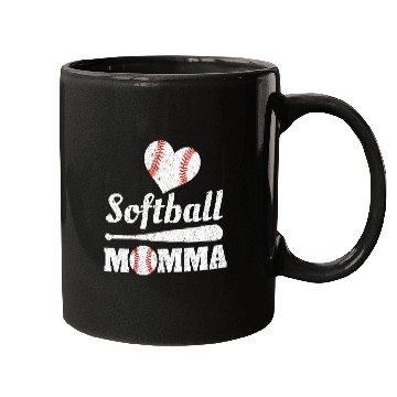 Discover Softball Momma Mother's Day Ball Sports Mom Mommy Mugs
