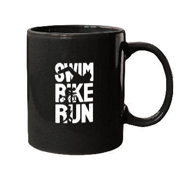 Discover Swim Bike Run Mugs
