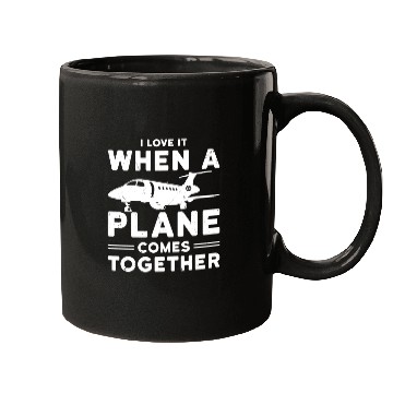 Discover Airline Pilot Plane Comes Together Aircraft Pun Mugs