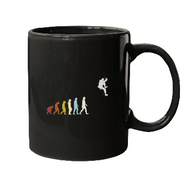Discover Climbing Evolution Mountaineering Bouldering Mugs