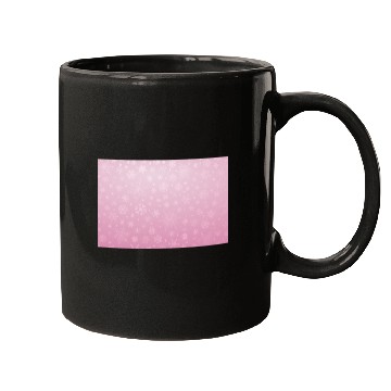 Discover Abstract Pink Snowflakes Pattern Mugs