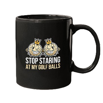 Discover Stop Staring At My Golf Balls Funny Golf Gift Mugs