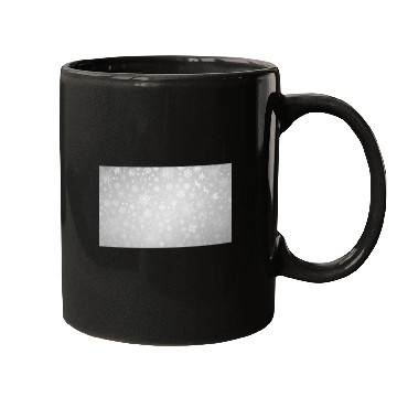 Discover Abstract Grey Snowflakes Pattern Mugs