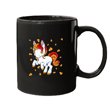 Discover Halloween Unicorn Pony Candy Corn Halloween Mugs