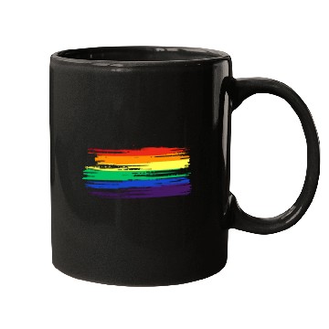 Discover LGBTQ Flag Rainbow Statement Gay Pride CSD Mugs