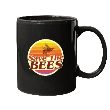 Discover Save The Bees Planet Environmental Retro Vintage C Mugs