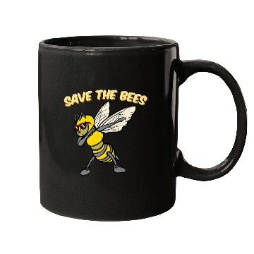 Discover Save The Bees Mugs Dabbing Bumblebee Bee Earth Pl
