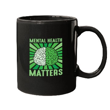 Discover Mental Health Matters Brain Awareness Vintage Mugs