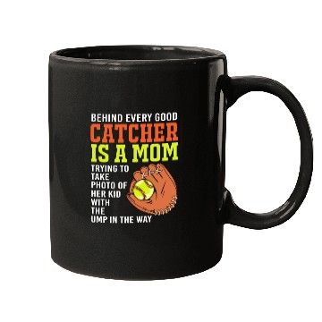 Discover Funny Softball Mom Catcher For Women Mugs