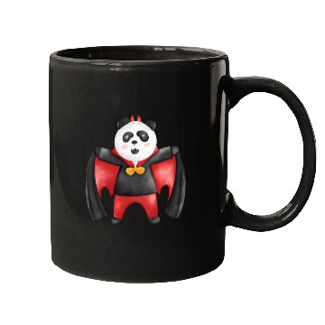 Discover Panda bear in vampire costume Mugs