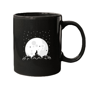 Discover Cute Cat Lover Kitten Moon Mugs