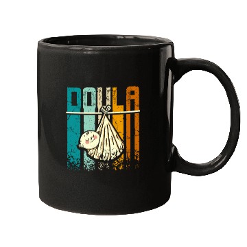 Discover Retro Vintage Doula Mugs