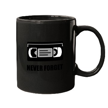 Discover VHS Cassette Tape Never Forget Mugs