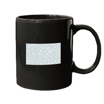 Discover Winter Snowflakes Pattern Grey White Mugs