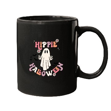 Discover Retro Hippie Halloween Cute Ghost Mugs