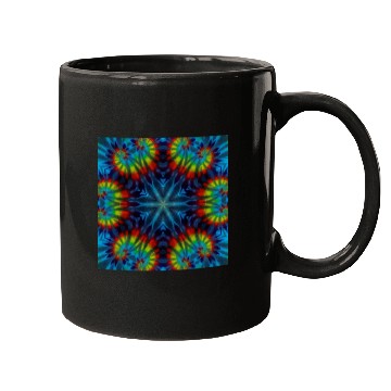 Discover Tie-dye Kaleidescope Rainbow Mugs