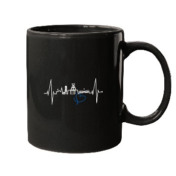 Discover Bochum Skyline Heartbeat Ruhrpott Germany Lover Mugs