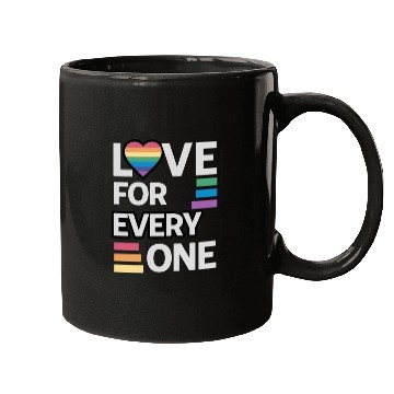 Discover Rainbow unisex love for everyone Mugs