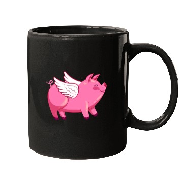 Discover Pig with Wings Kawaii Mugs