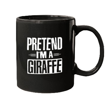 Discover Pretend I'm A Giraffe Easy Lazy Halloween Costume Mugs