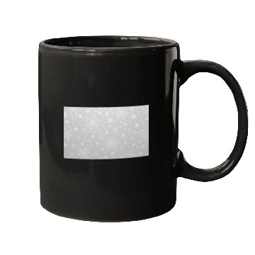 Discover Christmas Snowflakes Grey Pattern Mugs