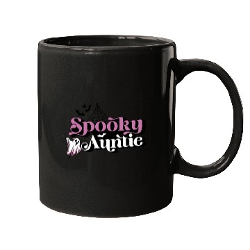 Discover Cute Spooky Auntie Halloween Aunt Mugs