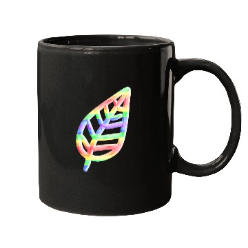 Discover leaf icon nature colorful Mugs