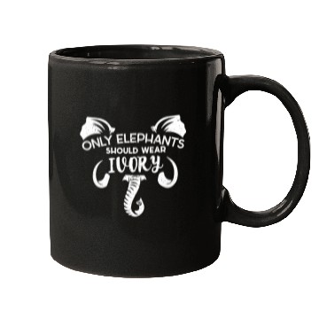 Discover Elephants Ivory Extinction Awareness Save Animals Mugs