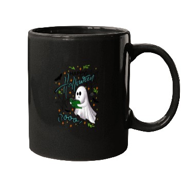 Discover Happy Halloween Ghost Mugs