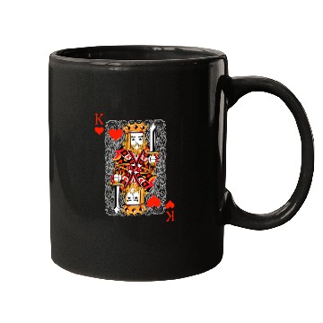 Discover King of Hearts Blackjack Cards Poker 21 K Couple M Mugs