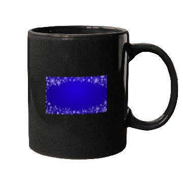 Discover Modern Navy Blue Snowflakes Pattern Mugs