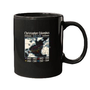 Discover Columbus day america map Christopher Columbus Mugs