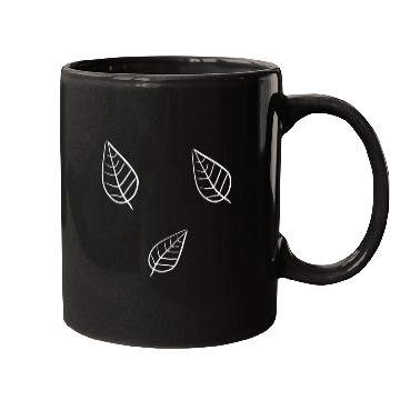 Discover leaf icon nature three leaves Mugs