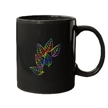 Discover leaf icon nature colorful rgb leaves Mugs