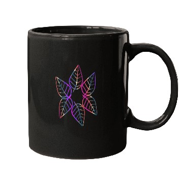Discover leaf icon nature purple pattern leaves circle Mugs