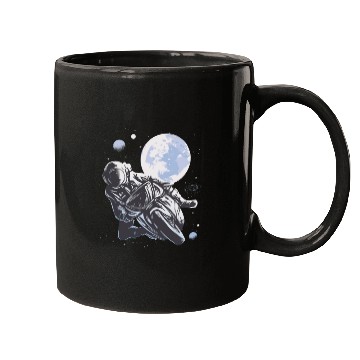 Discover Space astronaut science planets astronomy design Mugs