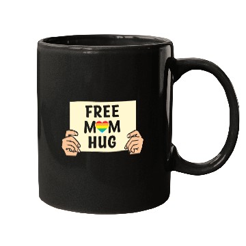 Discover Free Mom Hugs LGBTQ Mother's Support Mugs