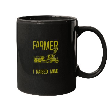 Discover Farming Farmer Dad Father Tractor Mugs