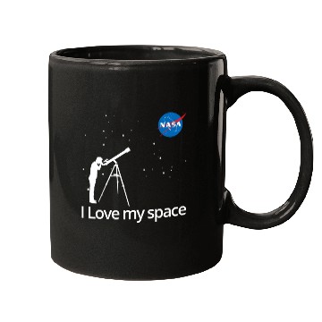 Discover NASA I Love My Space Telescope Galaxy Mugs