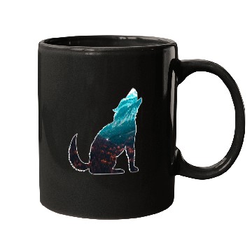 Discover The Wilderness calls Wolf Mountains Forest Nature Mugs