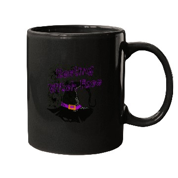 Discover Resting Witch Face - Halloween Spider Web Mugs